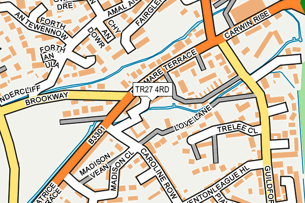 TR27 4RD map - OS OpenMap – Local (Ordnance Survey)