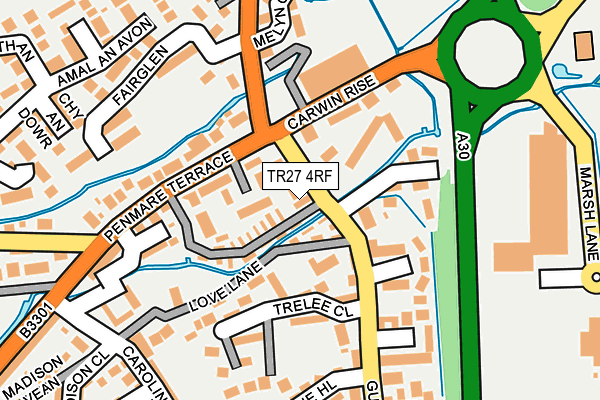 TR27 4RF map - OS OpenMap – Local (Ordnance Survey)