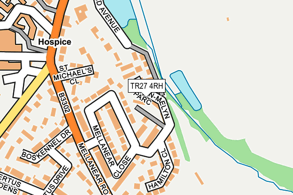 TR27 4RH map - OS OpenMap – Local (Ordnance Survey)