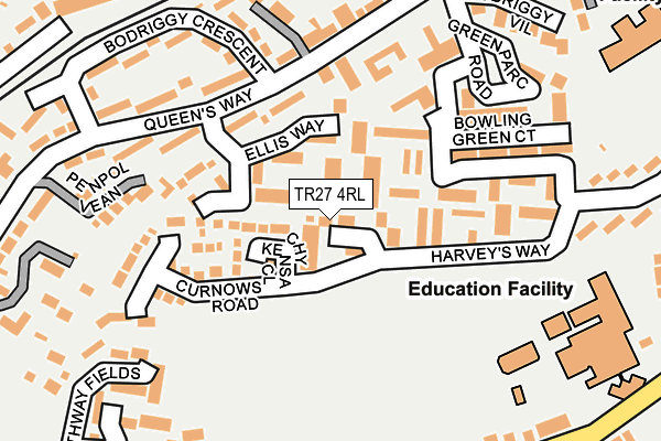 TR27 4RL map - OS OpenMap – Local (Ordnance Survey)