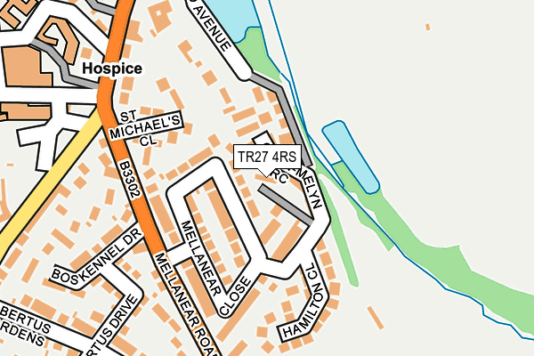 TR27 4RS map - OS OpenMap – Local (Ordnance Survey)