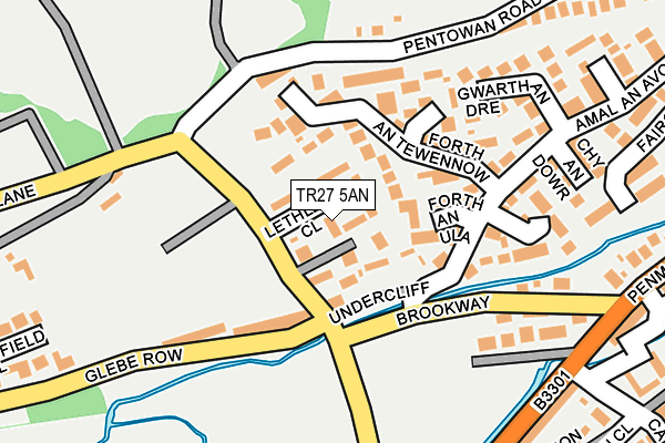 TR27 5AN map - OS OpenMap – Local (Ordnance Survey)