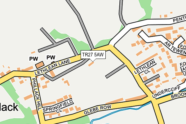 TR27 5AW map - OS OpenMap – Local (Ordnance Survey)