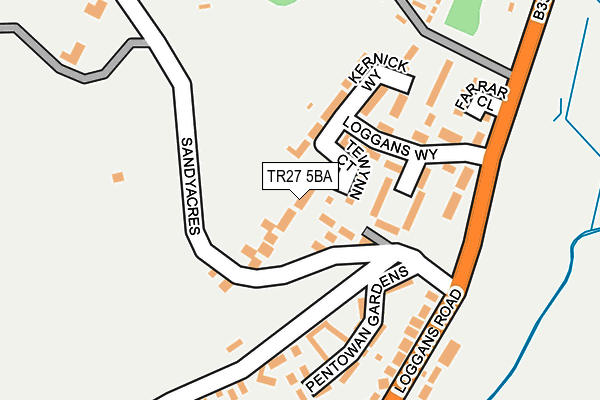 TR27 5BA map - OS OpenMap – Local (Ordnance Survey)