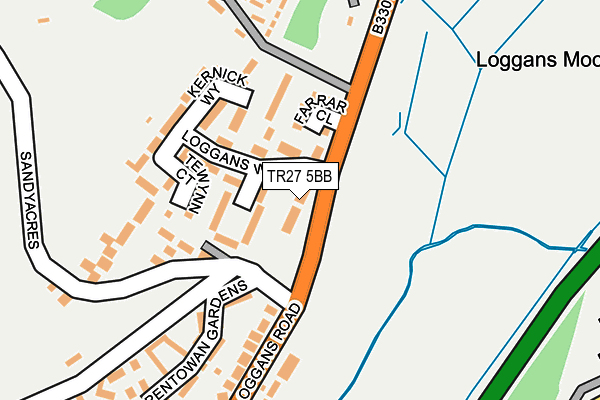 TR27 5BB map - OS OpenMap – Local (Ordnance Survey)