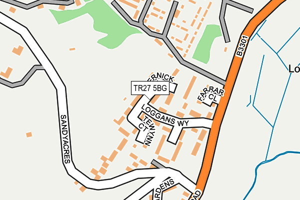 TR27 5BG map - OS OpenMap – Local (Ordnance Survey)