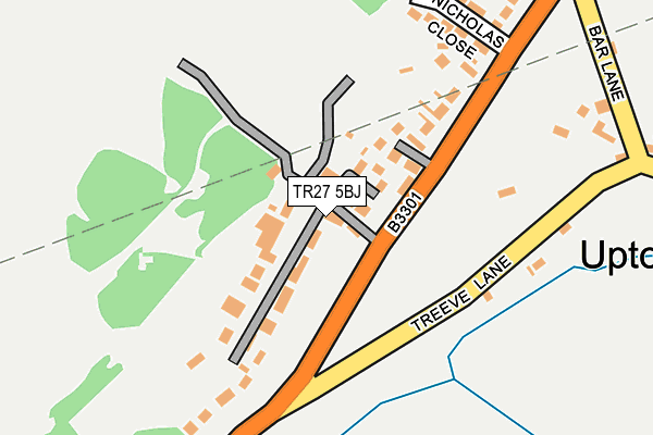 TR27 5BJ map - OS OpenMap – Local (Ordnance Survey)
