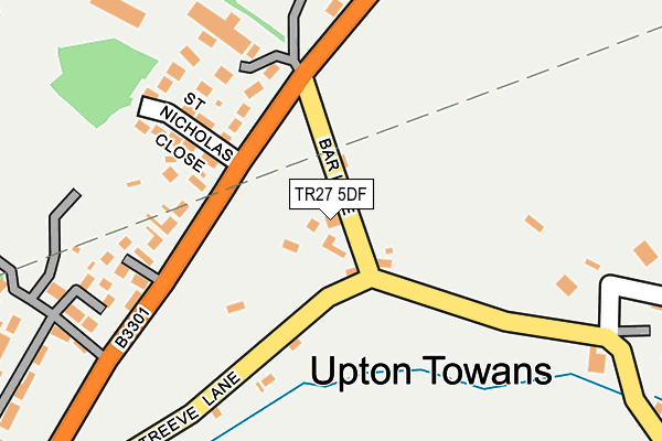 TR27 5DF map - OS OpenMap – Local (Ordnance Survey)