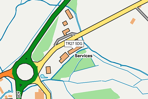 TR27 5DG map - OS OpenMap – Local (Ordnance Survey)