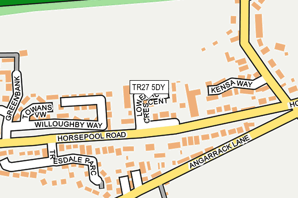 TR27 5DY map - OS OpenMap – Local (Ordnance Survey)