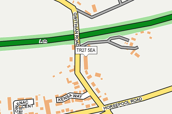 TR27 5EA map - OS OpenMap – Local (Ordnance Survey)