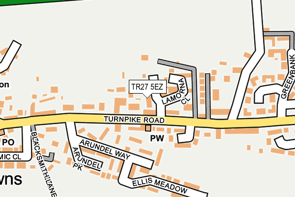 TR27 5EZ map - OS OpenMap – Local (Ordnance Survey)
