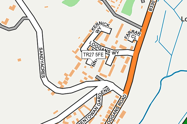 TR27 5FE map - OS OpenMap – Local (Ordnance Survey)