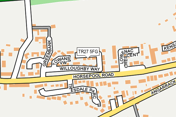 TR27 5FG map - OS OpenMap – Local (Ordnance Survey)
