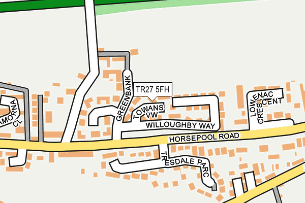 TR27 5FH map - OS OpenMap – Local (Ordnance Survey)