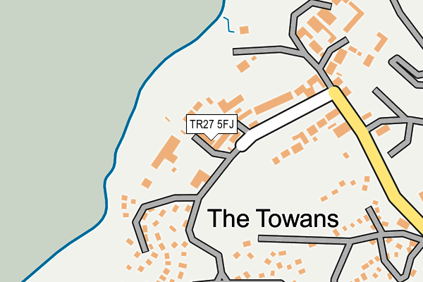 TR27 5FJ map - OS OpenMap – Local (Ordnance Survey)