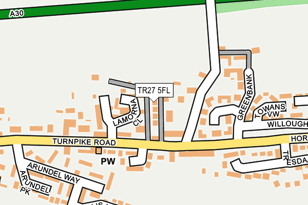 TR27 5FL map - OS OpenMap – Local (Ordnance Survey)