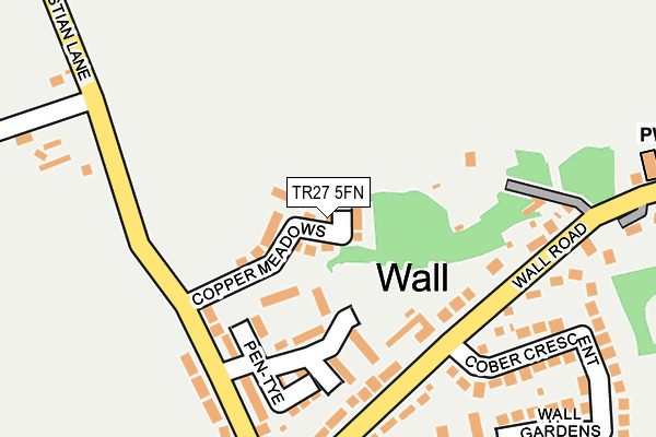 TR27 5FN map - OS OpenMap – Local (Ordnance Survey)