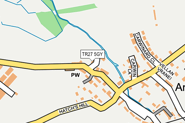 TR27 5GY map - OS OpenMap – Local (Ordnance Survey)