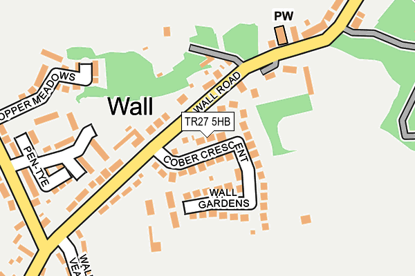 TR27 5HB map - OS OpenMap – Local (Ordnance Survey)