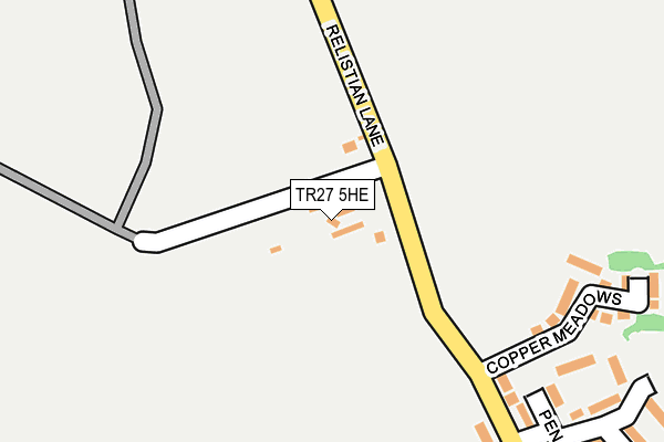 TR27 5HE map - OS OpenMap – Local (Ordnance Survey)