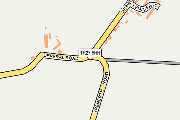 TR27 5HH map - OS OpenMap – Local (Ordnance Survey)