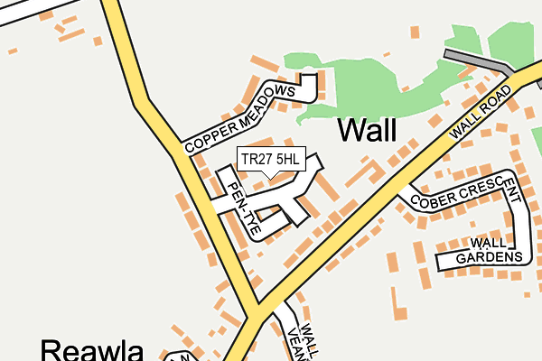 TR27 5HL map - OS OpenMap – Local (Ordnance Survey)