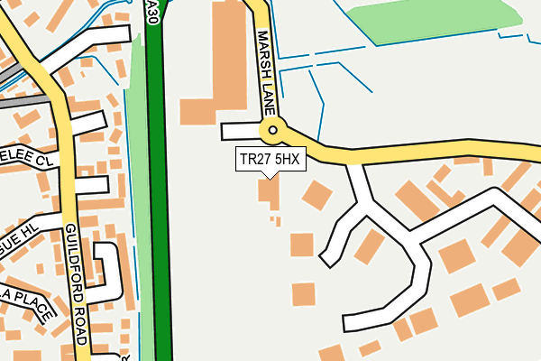 TR27 5HX map - OS OpenMap – Local (Ordnance Survey)