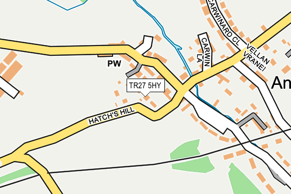 TR27 5HY map - OS OpenMap – Local (Ordnance Survey)