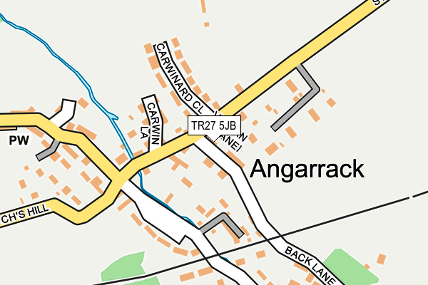 TR27 5JB map - OS OpenMap – Local (Ordnance Survey)