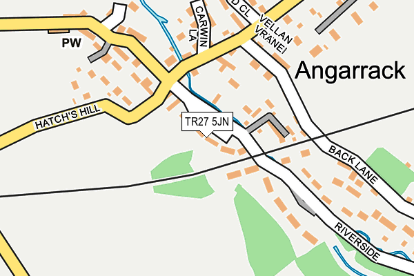 TR27 5JN map - OS OpenMap – Local (Ordnance Survey)