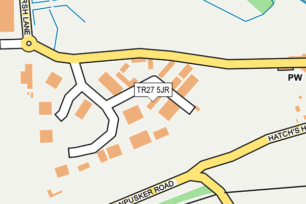 TR27 5JR map - OS OpenMap – Local (Ordnance Survey)