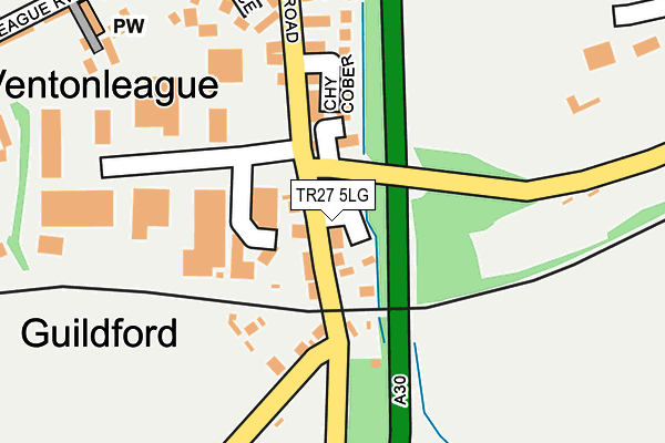 TR27 5LG map - OS OpenMap – Local (Ordnance Survey)