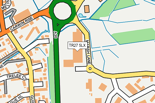 TR27 5LX map - OS OpenMap – Local (Ordnance Survey)