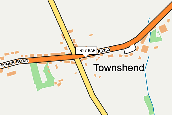 TR27 6AF map - OS OpenMap – Local (Ordnance Survey)
