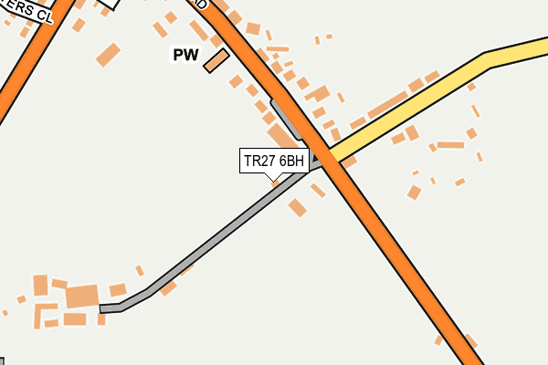 TR27 6BH map - OS OpenMap – Local (Ordnance Survey)