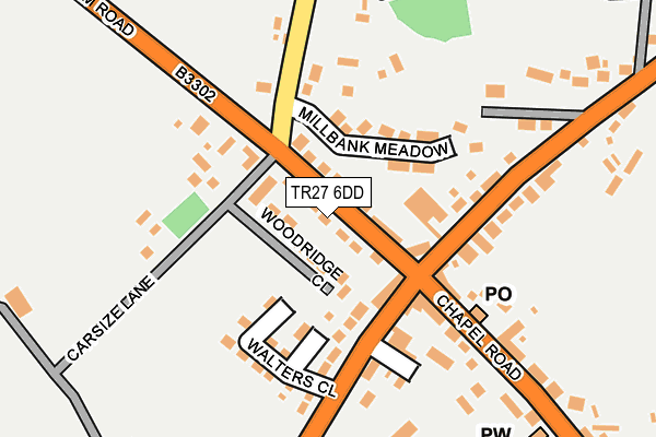 TR27 6DD map - OS OpenMap – Local (Ordnance Survey)