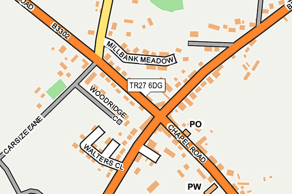 TR27 6DG map - OS OpenMap – Local (Ordnance Survey)