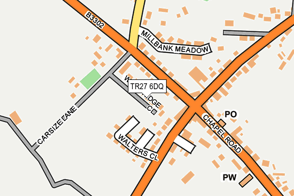 TR27 6DQ map - OS OpenMap – Local (Ordnance Survey)
