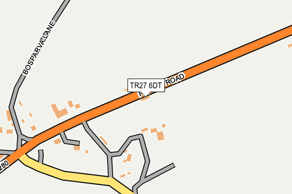 TR27 6DT map - OS OpenMap – Local (Ordnance Survey)
