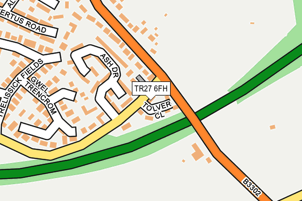TR27 6FH map - OS OpenMap – Local (Ordnance Survey)
