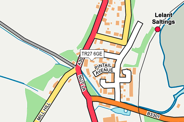 TR27 6GE map - OS OpenMap – Local (Ordnance Survey)
