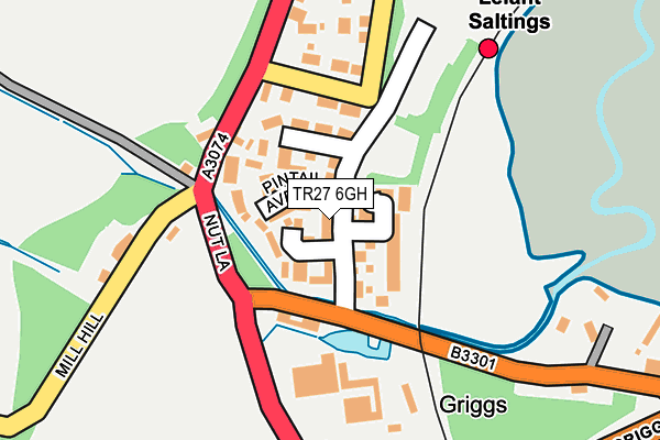 TR27 6GH map - OS OpenMap – Local (Ordnance Survey)
