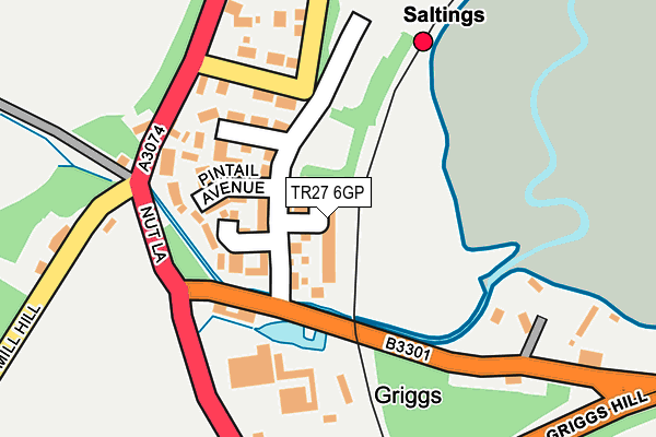 TR27 6GP map - OS OpenMap – Local (Ordnance Survey)