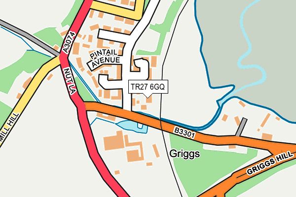 TR27 6GQ map - OS OpenMap – Local (Ordnance Survey)