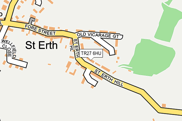 TR27 6HU map - OS OpenMap – Local (Ordnance Survey)