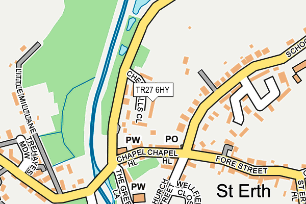 TR27 6HY map - OS OpenMap – Local (Ordnance Survey)