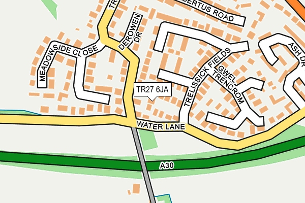 TR27 6JA map - OS OpenMap – Local (Ordnance Survey)