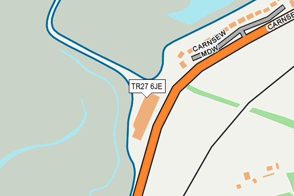 TR27 6JE map - OS OpenMap – Local (Ordnance Survey)