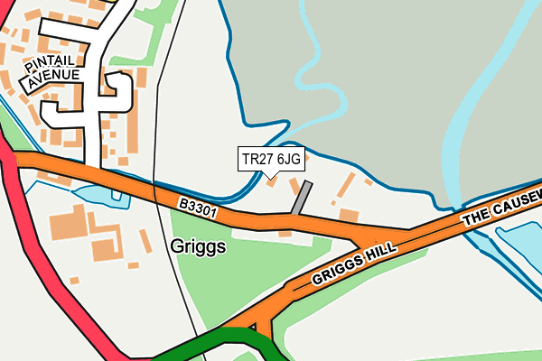 TR27 6JG map - OS OpenMap – Local (Ordnance Survey)